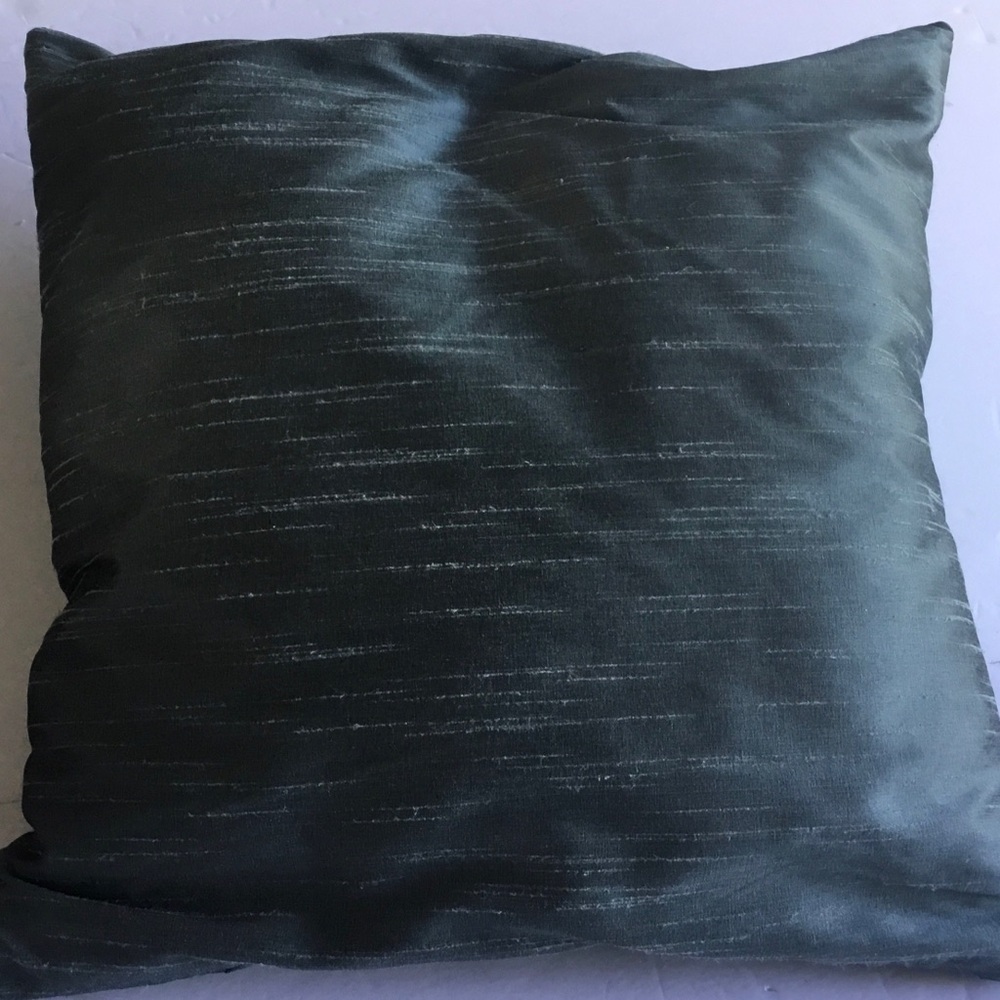 Pillow green satin. Medium